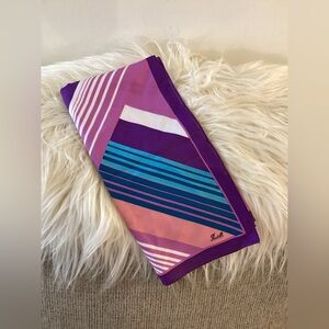 Vintage Thirkell Vibrant Striped Silk Scarf